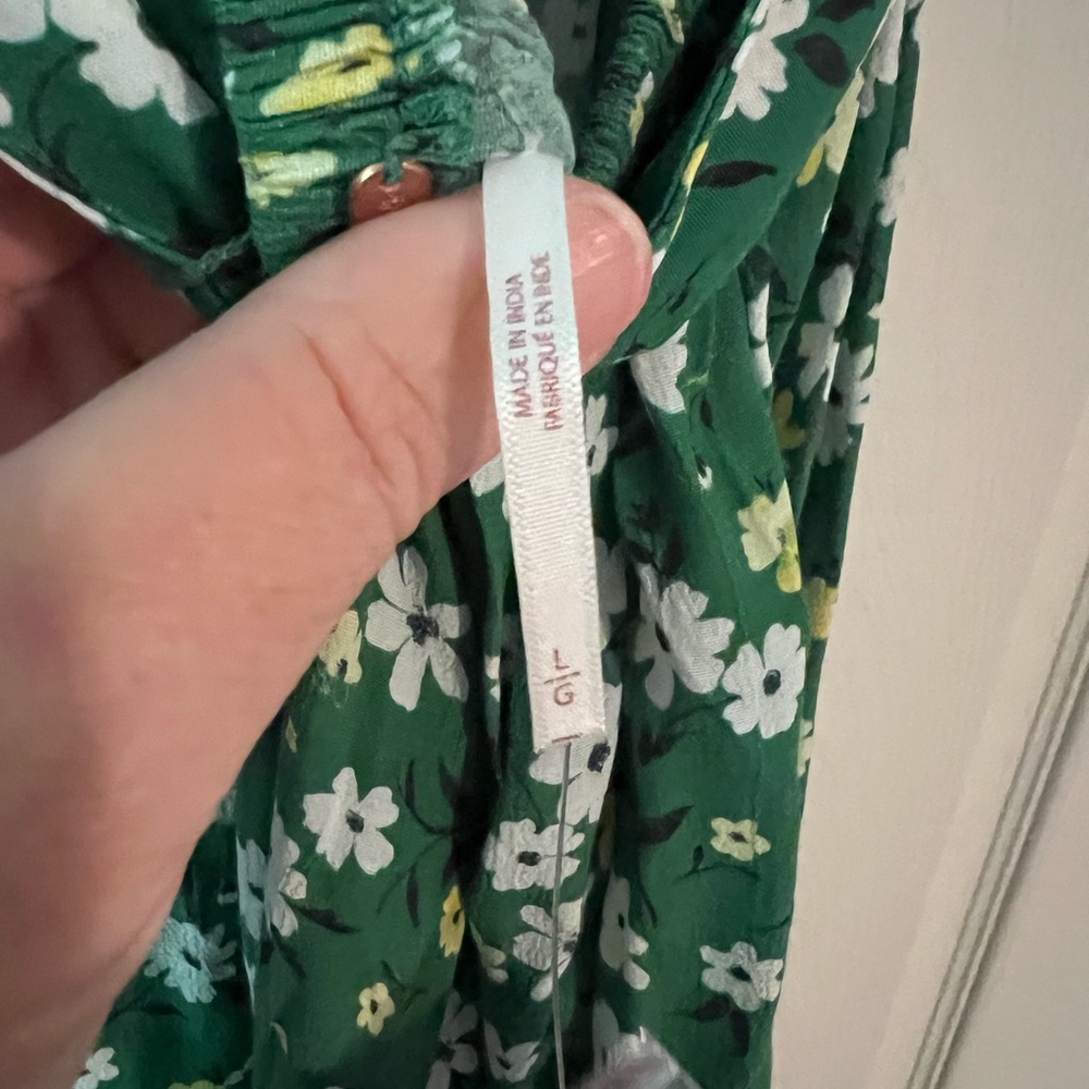 NWT Free People Green Floral Dress - Picture 4 of 9